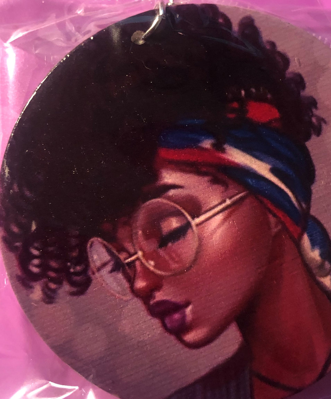 #6 African Women earrings(with glasses)